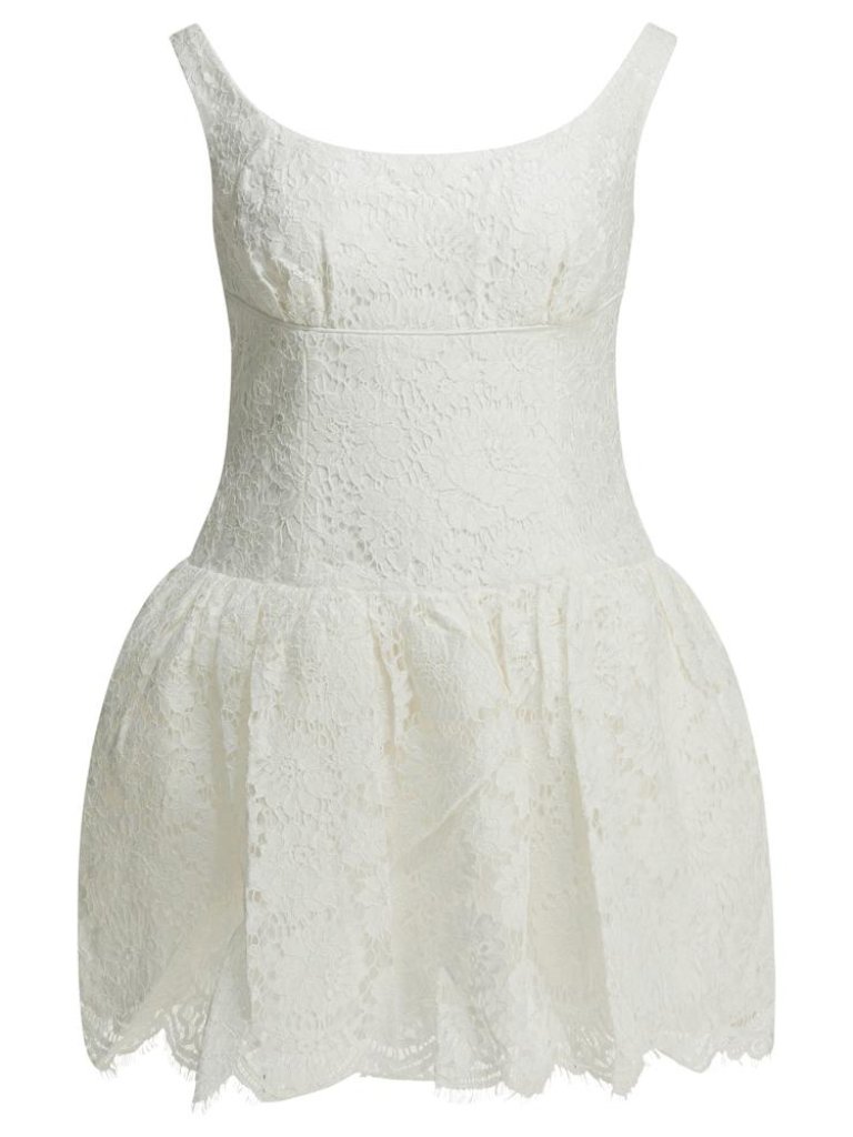 Self-Portrait Lace Flared Dress Tag Size 8 Women
